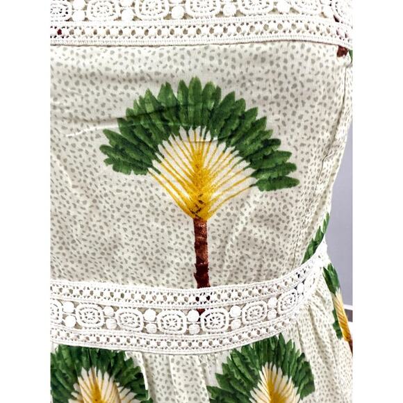 NEW Calypso Saint Barth Cotton Palm Tree Tiered Sleeveless Maxi Dress M Rio - Picture 7 of 7